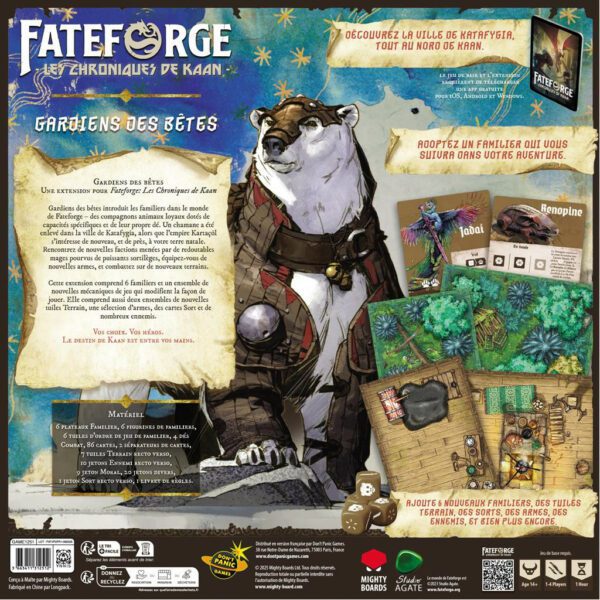 fateforge gardiens des bêtes - boite verso