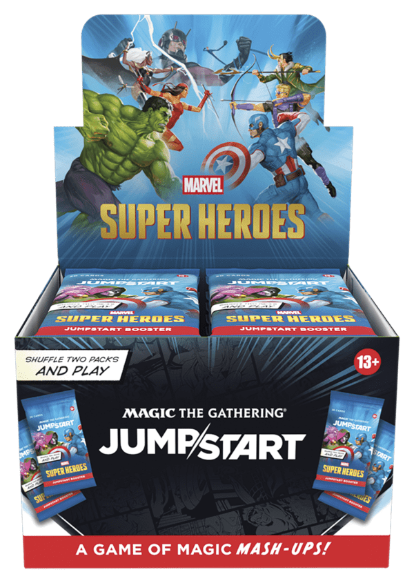 marvel super heroes jumpstart display