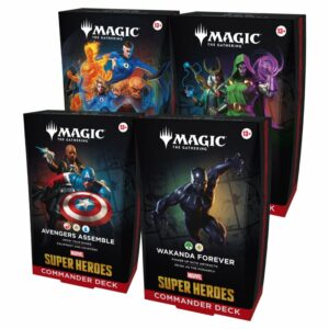 marvel super heroes commander decks 4 modèles au choix