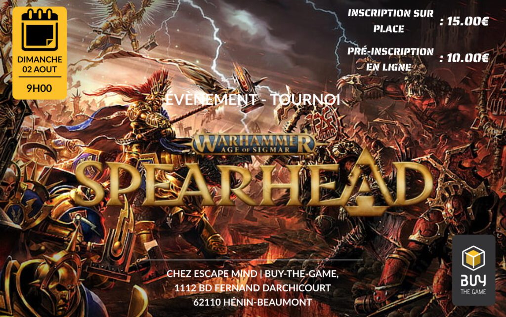 Tournoi Warhammer Age of Sigmar - Spearhead