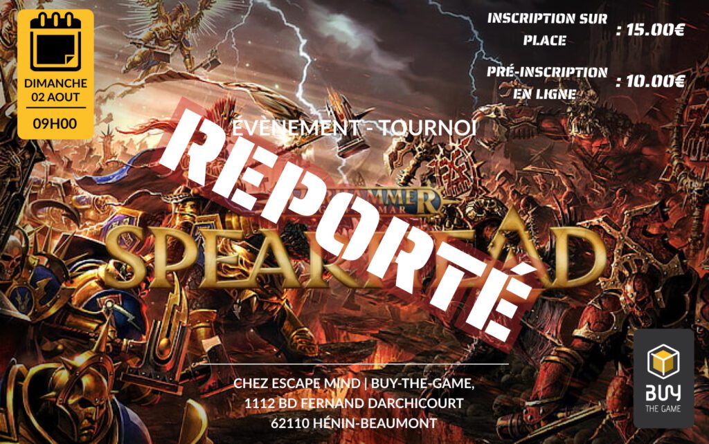 Tournoi Warhammer Age of Sigmar - Spearhead