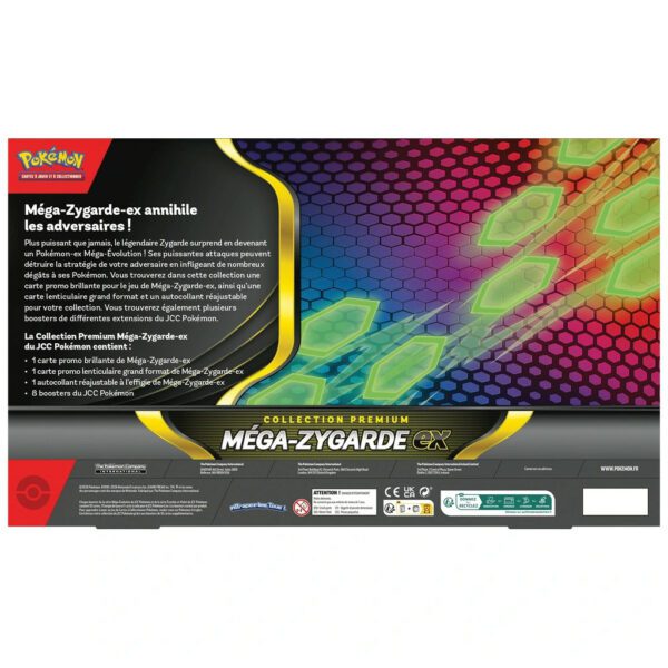 pokemon collection premium méga-zygarde ex - packaging verso