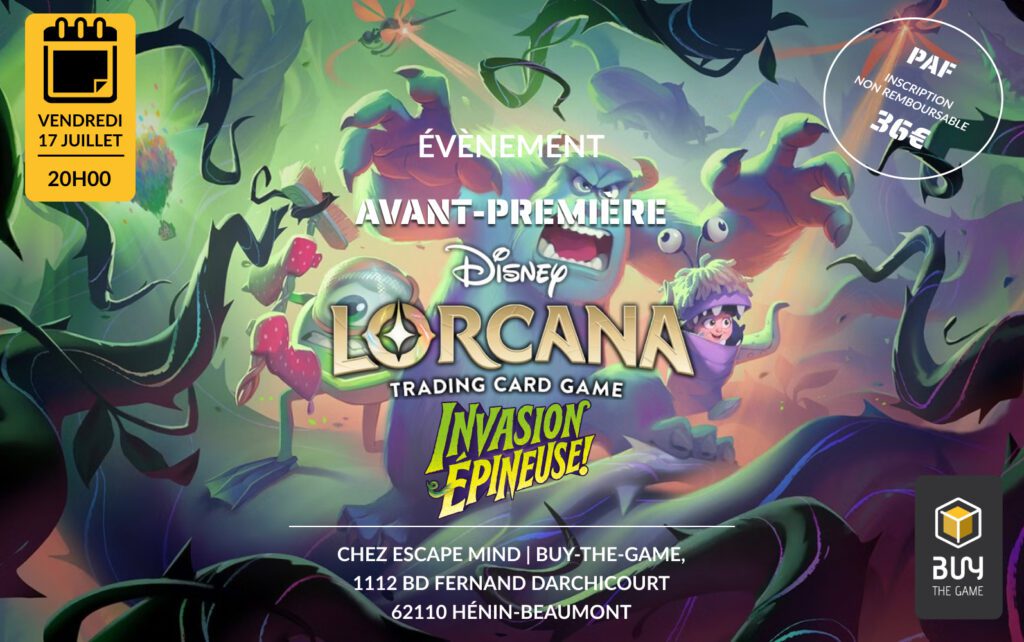 Avant-première Lorcana : Invasion Épineuse