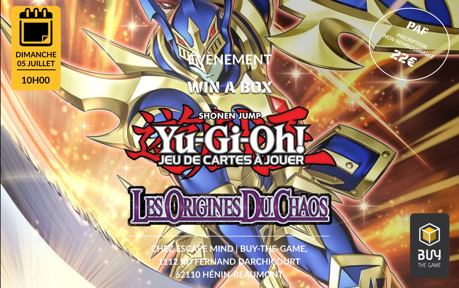 Win a box - Origine du Chaos